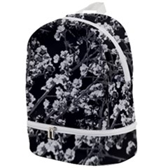 Fleurs De Cerisier Noir & Blanc Zip Bottom Backpack by kcreatif