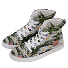 Champs De Marguerites Women s Hi-top Skate Sneakers by kcreatif