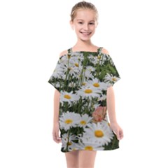 Champs De Marguerites Kids  One Piece Chiffon Dress by kcreatif