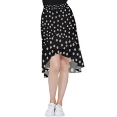 Pattern Marguerites Frill Hi Low Chiffon Skirt