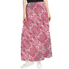 Fancy Ornament Pattern Design Maxi Chiffon Skirt