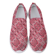 Fancy Ornament Pattern Design Women s Slip On Sneakers