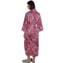 Fancy Ornament Pattern Design Maxi Satin Kimono View2