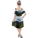 Green mountain Kids  Cut Out Shoulders Chiffon Dress View2