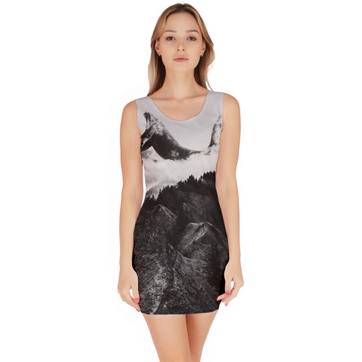 Whales dream Bodycon Dress