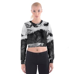 Whales Dream Cropped Sweatshirt by goljakoff