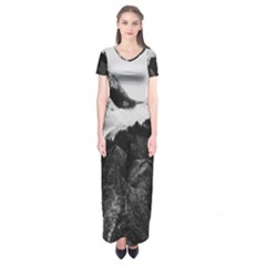 Whales Dream Short Sleeve Maxi Dress by goljakoff