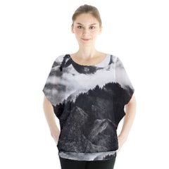 Whales Dream Batwing Chiffon Blouse