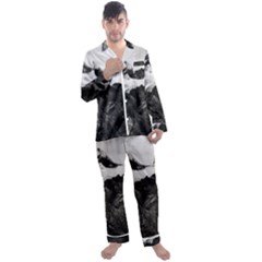 Whales Dream Men s Long Sleeve Satin Pajamas Set by goljakoff