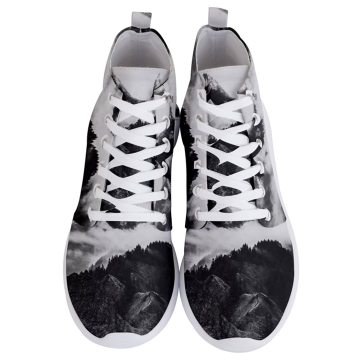 Whales dream Men s Lightweight High Top Sneakers