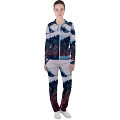 Blue Whale In The Clouds Casual Jacket And Pants Set by goljakoff