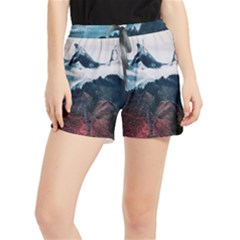 Blue Whale In The Clouds Runner Shorts by goljakoff