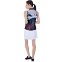 Blue whale in the clouds Women s Sleeveless Polo Tee View2