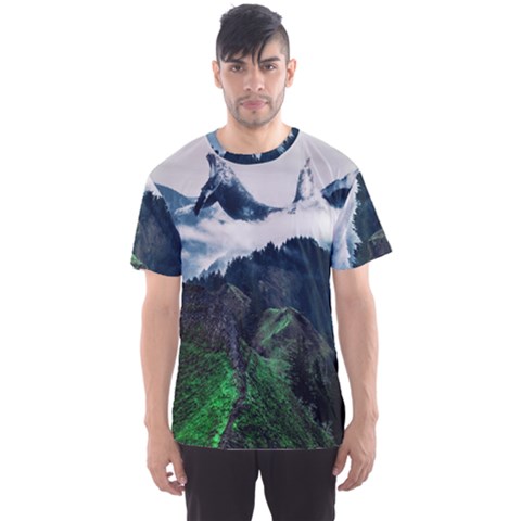 Whales Peak Men s Sport Mesh Tee by goljakoff