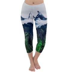 Whales Peak Capri Winter Leggings  by goljakoff