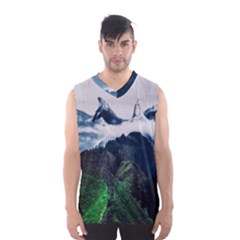 Whales Peak Men s Basketball Tank Top by goljakoff