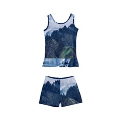 Whales Peak Kids  Boyleg Swimsuit by goljakoff