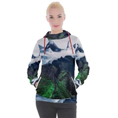 Whales Peak Women s Hooded Pullover by goljakoff