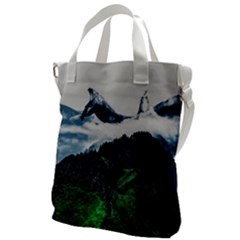 Whales Peak Canvas Messenger Bag by goljakoff