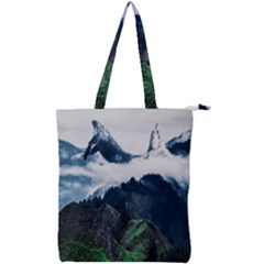 Whales Peak Double Zip Up Tote Bag by goljakoff