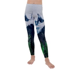 Whales Peak Kids  Lightweight Velour Leggings by goljakoff