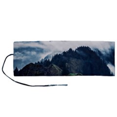 Whales Peak Roll Up Canvas Pencil Holder (m) by goljakoff