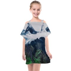 Whales Peak Kids  One Piece Chiffon Dress by goljakoff