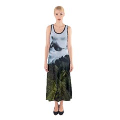 Whale Lands Sleeveless Maxi Dress by goljakoff