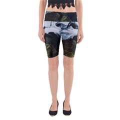 Whale Lands Yoga Cropped Leggings by goljakoff