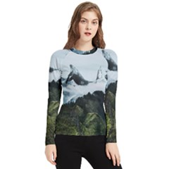 Whale Lands Women s Long Sleeve Rash Guard by goljakoff