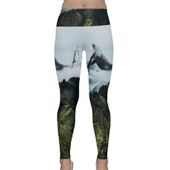 Whale Lands Lightweight Velour Classic Yoga Leggings by goljakoff