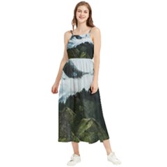 Whale Lands Boho Sleeveless Summer Dress by goljakoff