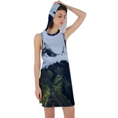 Whale Lands Racer Back Hoodie Dress by goljakoff