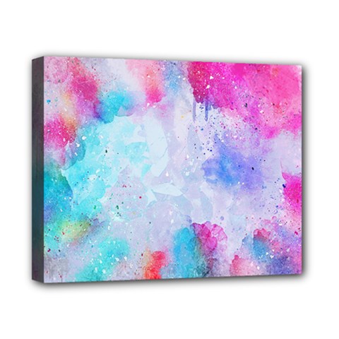 Rainbow Paint Canvas 10  X 8  (stretched) by goljakoff