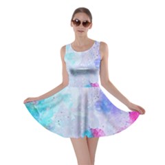 Rainbow Paint Skater Dress by goljakoff