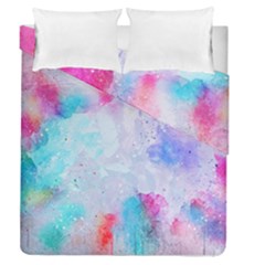 Rainbow Paint Duvet Cover Double Side (queen Size) by goljakoff