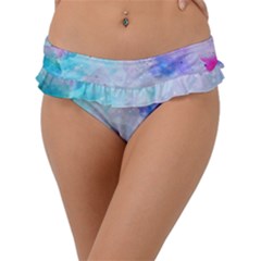 Rainbow Paint Frill Bikini Bottom by goljakoff