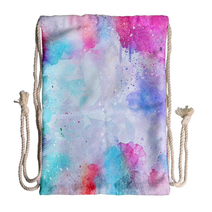 Rainbow paint Drawstring Bag (Large)