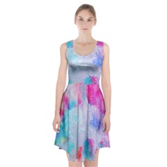 Rainbow Paint Racerback Midi Dress by goljakoff