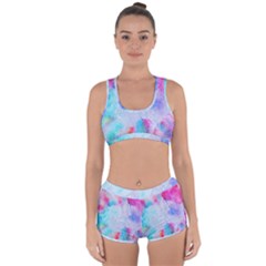 Rainbow Paint Racerback Boyleg Bikini Set by goljakoff