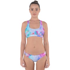 Rainbow Paint Cross Back Hipster Bikini Set by goljakoff