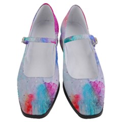 Rainbow Paint Women s Mary Jane Shoes by goljakoff