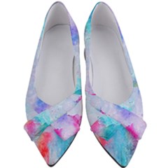 Rainbow Paint Women s Bow Heels by goljakoff