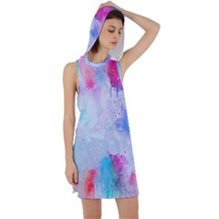 Rainbow Paint Racer Back Hoodie Dress by goljakoff