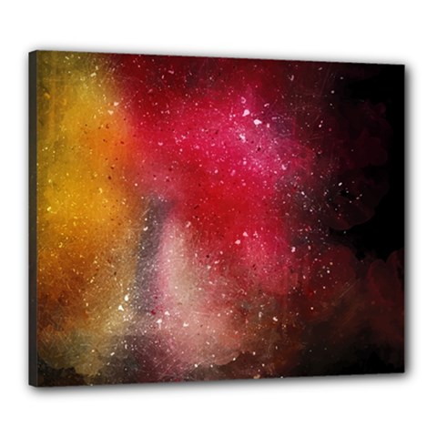 Red And Yellow Drops Canvas 24  X 20  (stretched) by goljakoff