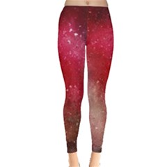 Red And Yellow Drops Leggings  by goljakoff