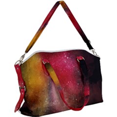 Red And Yellow Drops Canvas Crossbody Bag by goljakoff