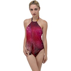 Red And Yellow Drops Go With The Flow One Piece Swimsuit by goljakoff