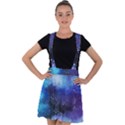 Blue paint Velvet Suspender Skater Skirt View1