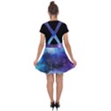 Blue paint Velvet Suspender Skater Skirt View2